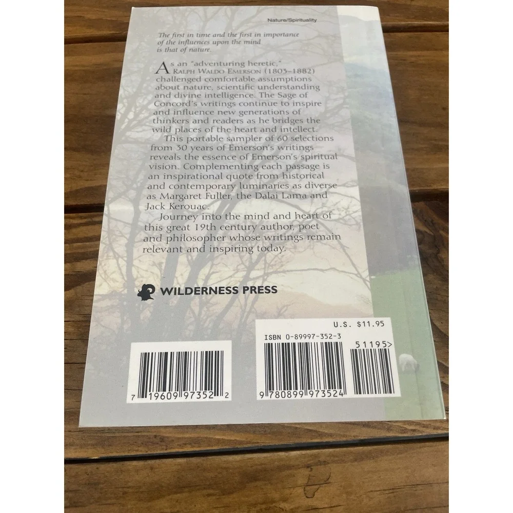 Meditations of Ralph Waldo Emerson : Into the Green Future 2004, Trade Paperback
